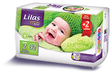 Lilas Couche bébé pharmacie Taille 4 9-18kg 24Pcs